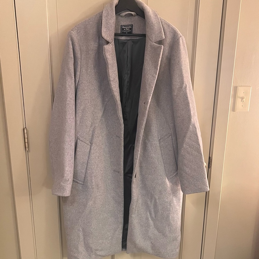 ABERCROMBIE & FITCH GRAY COAT | MEDIUM